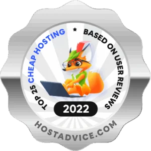HostAdvice Top 25 Cheap Hosting 2022