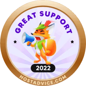 HostAdvice Great Support 2022