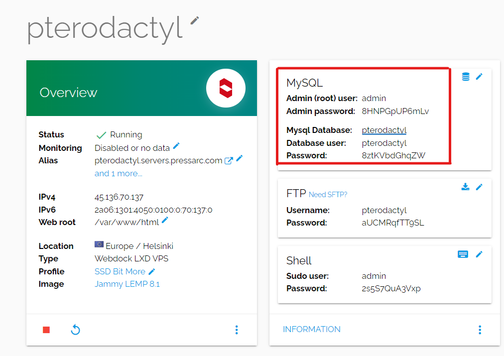 Webdock : How to Install Pterodactyl Game Server Panel on your Webdock  Server