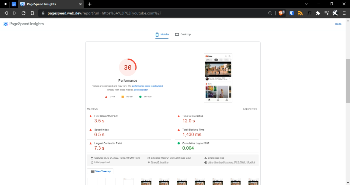 GTmetrix vs Pagespeed Insights