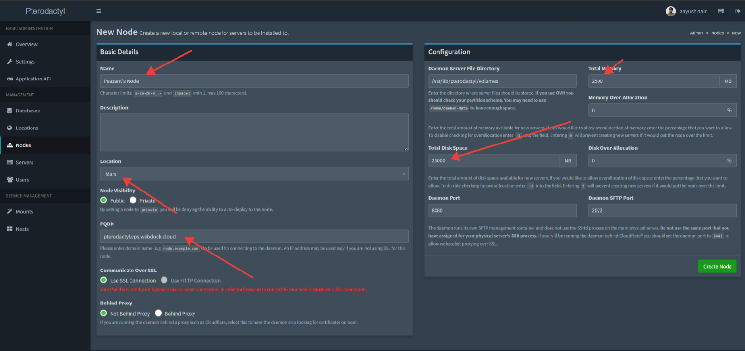 daemon] Install containers aren't created in the pterodactyl network ·  Issue #1560 · pterodactyl/panel · GitHub