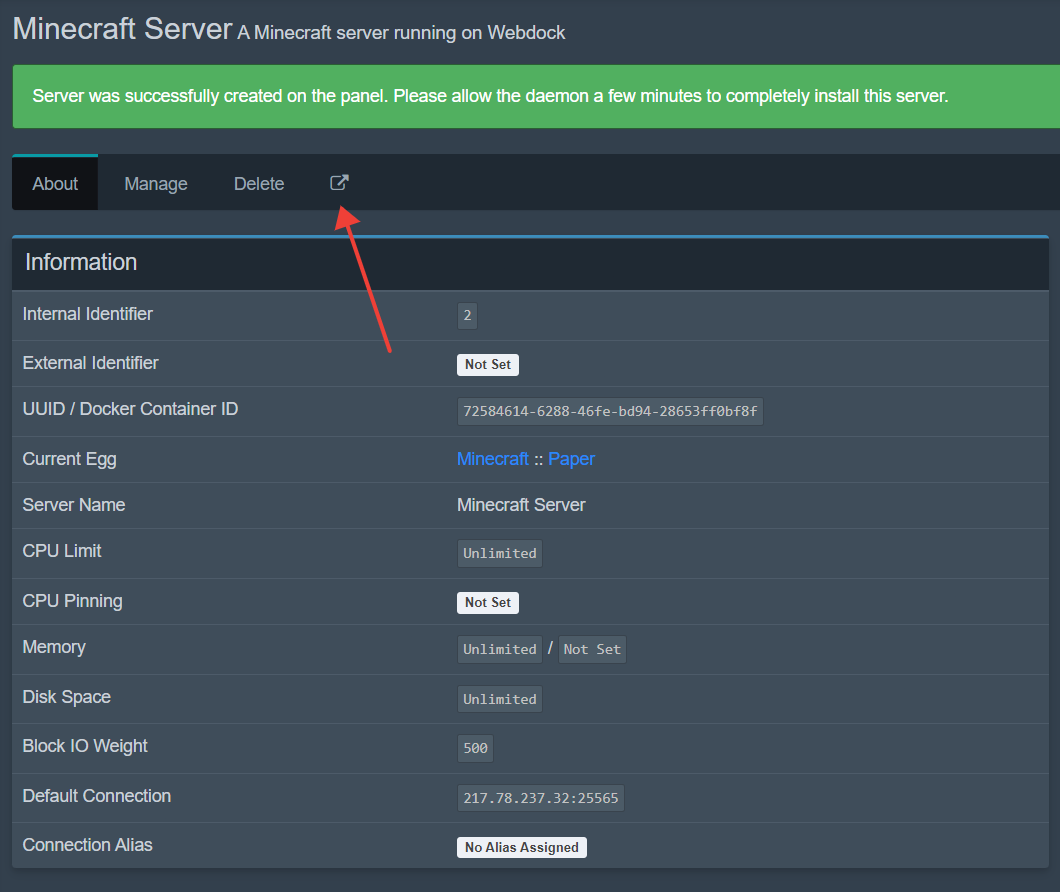 Webdock : How to Install Pterodactyl Game Server Panel on your Webdock  Server